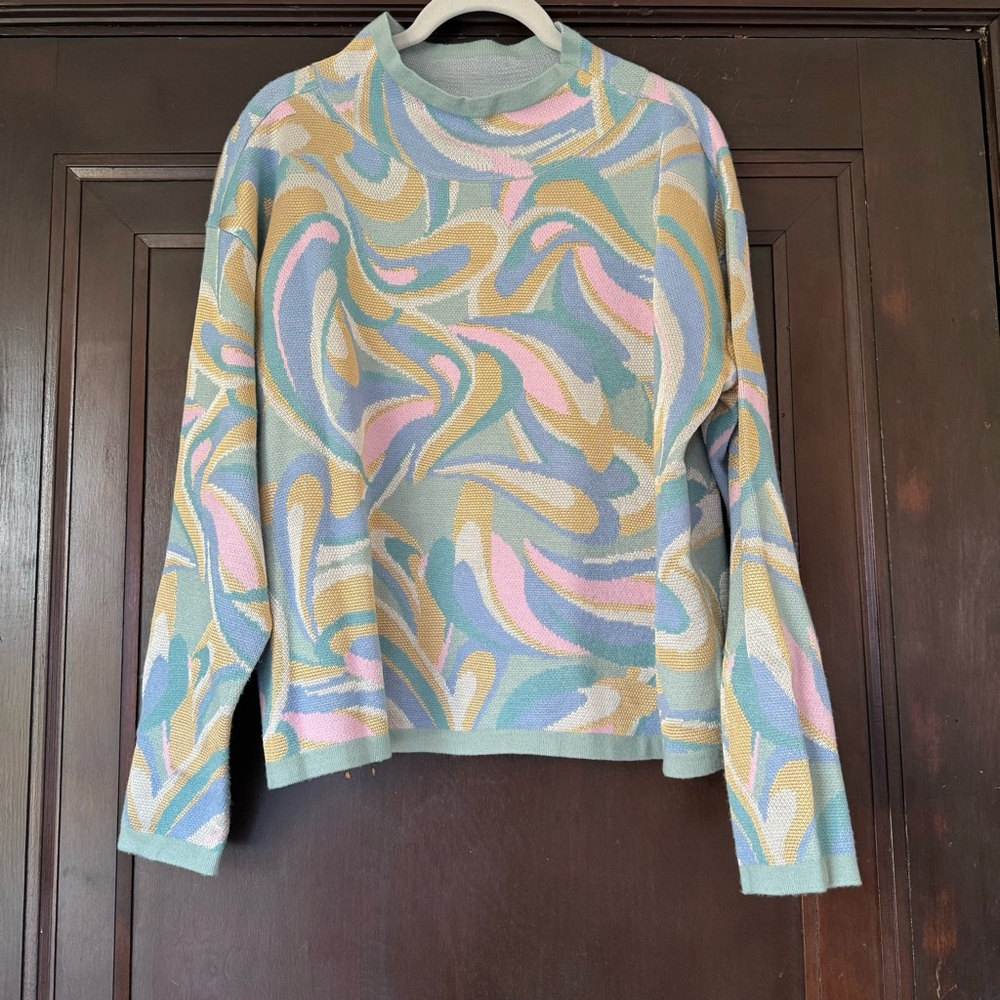 Anthropologie The Carys Mock-Neck Sweater by Maeve, Size Small